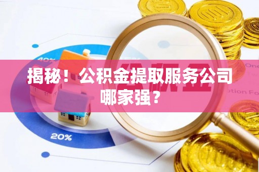 郁南揭秘！公积金提取服务公司哪家强？