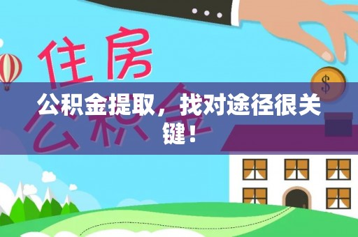 郁南公积金提取，找对途径很关键！