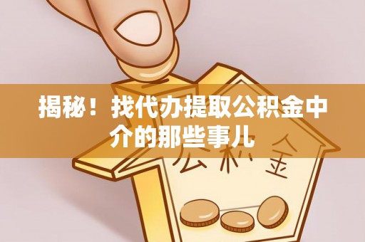 郁南揭秘！找代办提取公积金中介的那些事儿